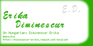 erika diminescur business card